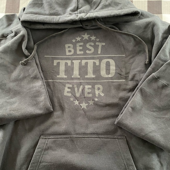 Black Hoodie Sweatshirt “ Best Tito Ever” - Picture 1 of 2
